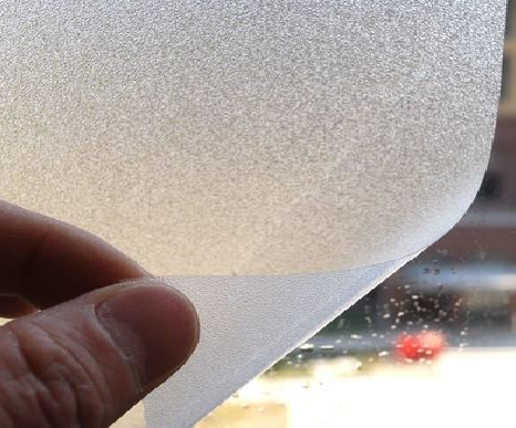 来宾玻璃门外面粘广告用什么材料好？